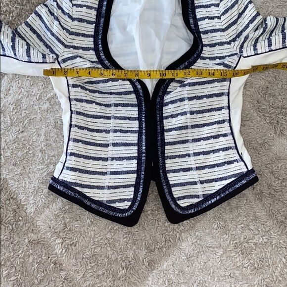 White House Black Market Multi Colored Blazer Jacket Feminine Casual Work Wear - Picture 10 of 13